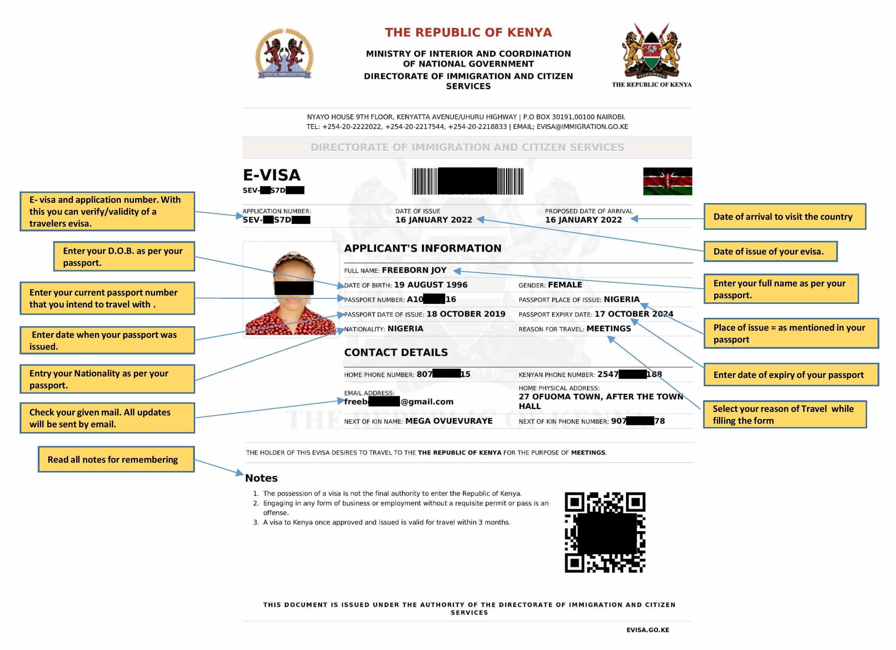 Kenya Single Entry e Visa