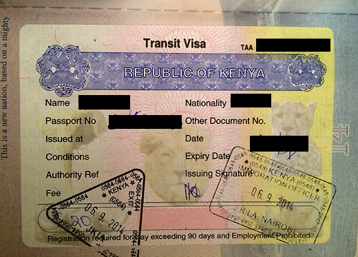 Kenya Transit Visa